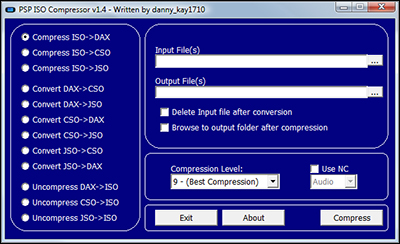 PSP ISO Compressor v1.4