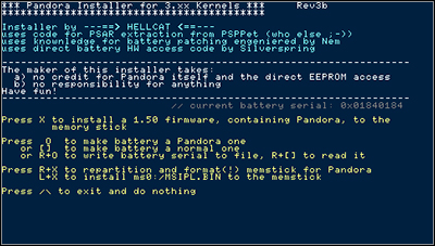 Pandora Lite 3.80 M33 Multiboot (Pandora Installer for 3.xx revision 3b)